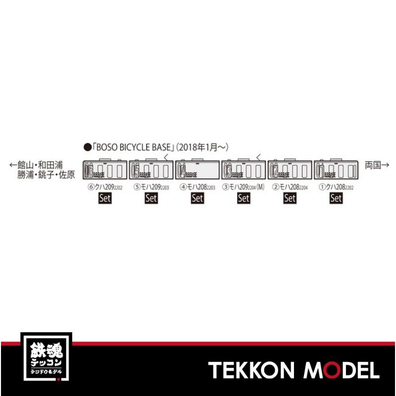 トミックス Nゲージ TOMIX 98643 209 2200系電車(BOSO BICYCLE