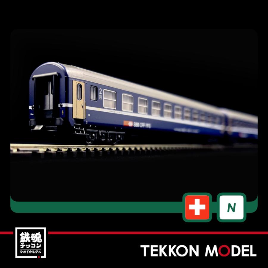 Nゲージ LEMKE K23010 RIC寝台車 SBB 新ロゴ 2両セット 在庫品