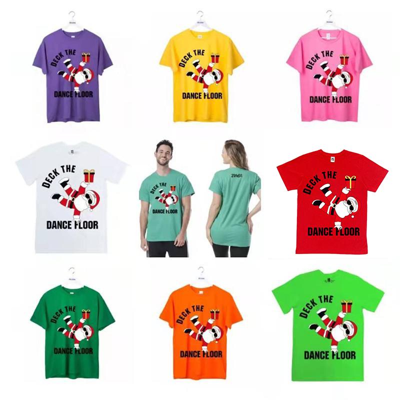 クリスマス ズンバウェア新作 安い レディース ヨガウェア エアロビクス フィットネスウェア スポーツ Zumbaウェア トップス 正規取扱店 Tシャツ メンズ T393 半袖