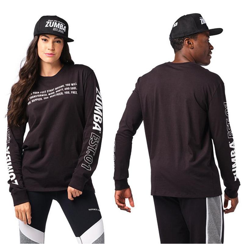 ズンバウェア新作 安い レディース ヨガウェア エアロビクス ランニングウェア フィットネスウェア 長袖 Zumbaウェア Tシャツ メンズ スポーツ トップスzb768