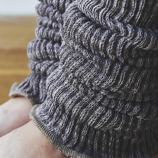 ライブコットン　シルク&コットン 二重織レッグウォーマー〔ロング45cm〕 |  | 10