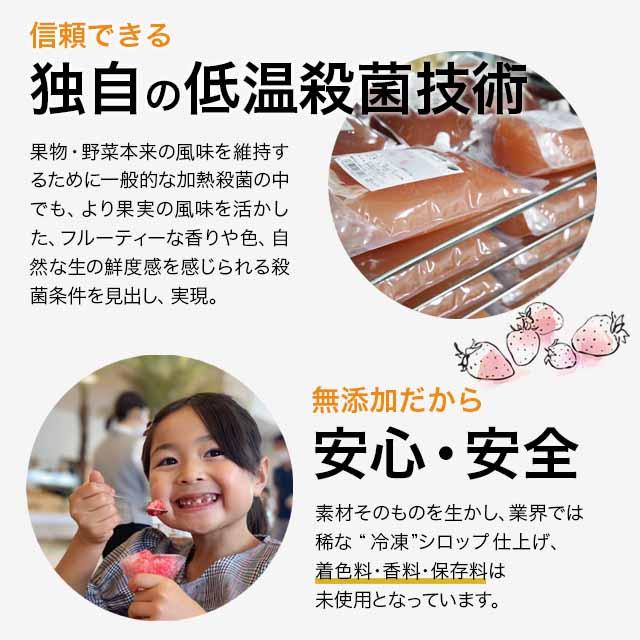 フルーツのかき氷シロップ 氷屋さんちの削氷 〔けずりひ〕 生シロップ