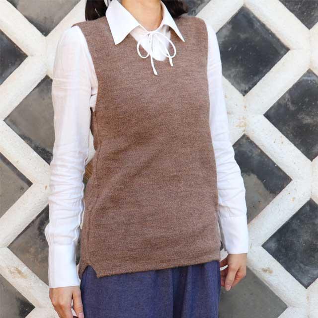 冬季限定】大法紡績 ねこベスト 〔ウール100%〕 M/L 日本製 【送料