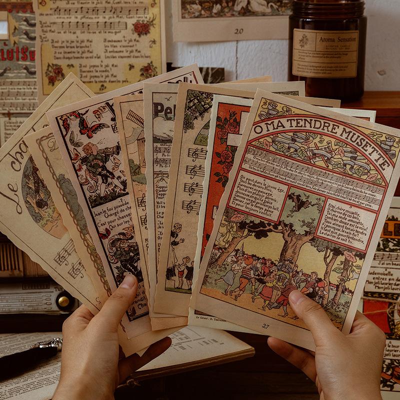 海外文具 ポスター アンティーク レトロ ヴィンテージ ビンテージ 古い本 漫画 素材 コラージュ Legacytampa Com
