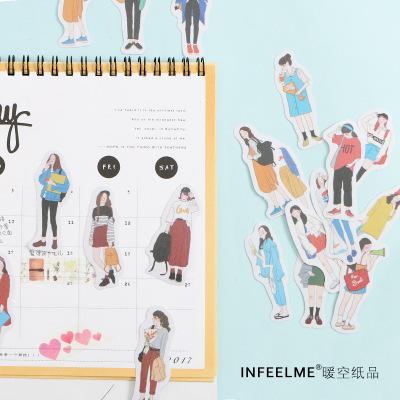 海外文具 Infeel Me 全6種類 40枚入 透明 エモ コラージュ シール ビンテージ イケメン 少女 日常 イラスト デコ ステッカー Im16 3 雑貨屋 Tekuto 通販 Yahoo ショッピング