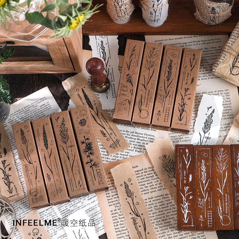 塩系文具 木製 スタンプ 手帳 日記 素材 アンティーク Diy アルバム 自然 植物 コラージュ ハンコ 綺麗 手紙 Imx5245 雑貨屋 Tekuto 通販 Yahoo ショッピング