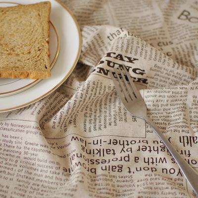 海外文具 撮影用 店舗 装飾 背景 布 50cm 70cm テーブルクロス 英字 新聞 映え インスタ ツイッター 物撮り M5 135 雑貨屋 Tekuto 通販 Yahoo ショッピング