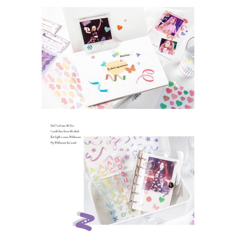 海外文具 キラキラ デコシール 5種類入 手帳 素材 デコレーション ホログラム キラキラ 可愛い 韓国風 英語 三角 ハート コラージュ Mob4 02 06 雑貨屋 Tekuto 通販 Yahoo ショッピング