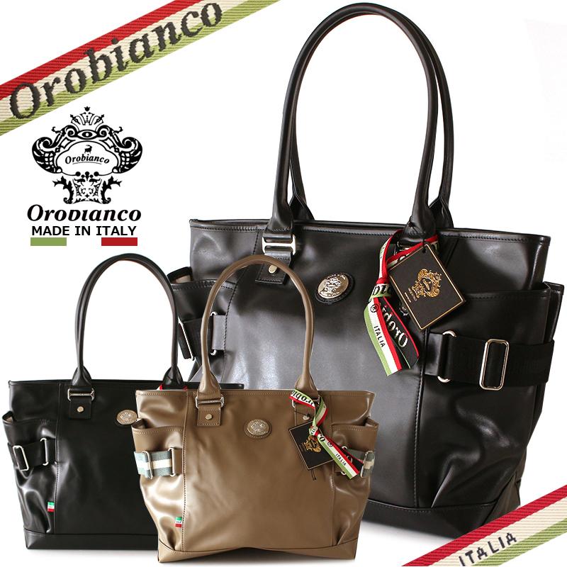 オロビアンコ トートバッグ Orobianco GRYDA グリダ メンズ ユニセックス カジュアル 本革 革 ブランド オールレザー VITELLO ブラック/トープ イタリア製の画像