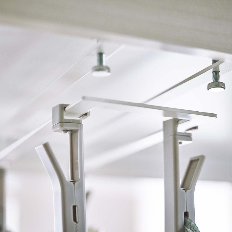 戸棚下回転式クリップ プレート 4連 ホワイト キッチン 台所 吊り下げ 収納 YAMAZAKI (山崎実業) 05485-5R2★ | Plate(山崎実業) | 12