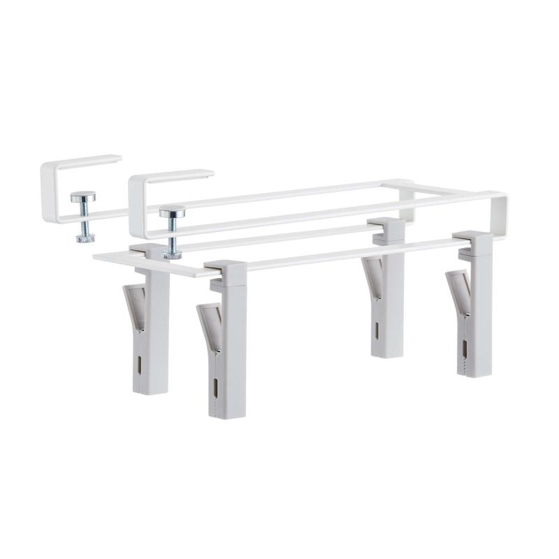 戸棚下回転式クリップ プレート 4連 ホワイト キッチン 台所 吊り下げ 収納 YAMAZAKI (山崎実業) 05485-5R2★ | Plate(山崎実業) | 16