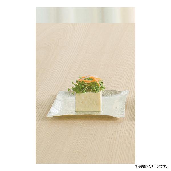 syouryu すずがみ 13×13(cm) かざはな 食器 お皿 曲がる錫の器