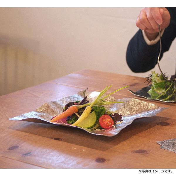 syouryu すずがみ 24×24(cm) あられ 食器 お皿 曲がる錫の器 プレゼント ギフト シマタニ昇龍工房 12242403★_12