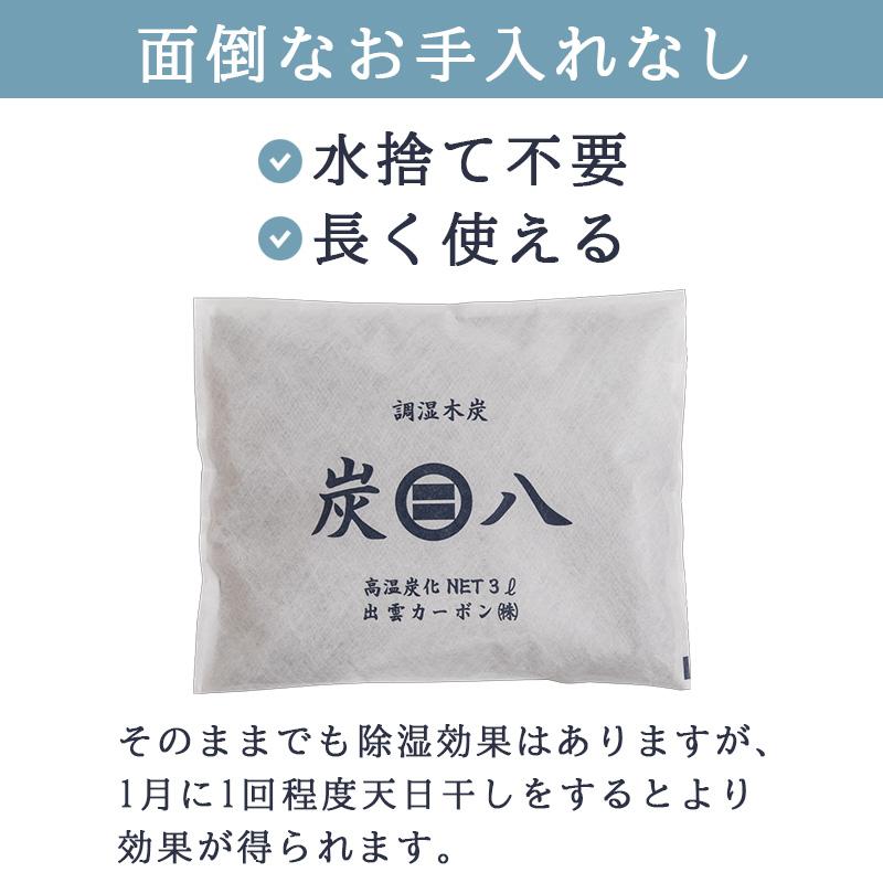 出雲屋炭八 炭八 3L 5個+炭八スマート小袋 2個セット ホワイト 出雲カーボン 4580122111113★ | 出雲カーボン | 04