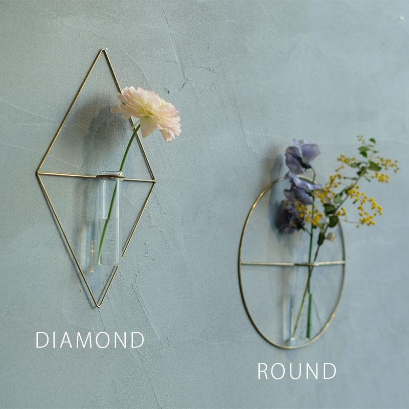 一輪挿し PIKE wall brass vase ROUND ピケ ウォールブラスベース ラウンド 壁掛け 真鍮 ガラス 試験管 ウエストビレッジトーキョー 4589824364704★ | WEST VILLAGE TOKYO | 11