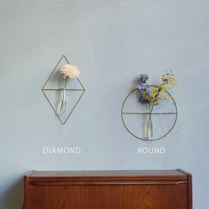 一輪挿し PIKE wall brass vase DIAMOND ピケ ウォールブラスベース ダイヤモンド 壁掛け 真鍮 ガラス 試験管 ウエストビレッジトーキョー 4589824364711★ | WEST VILLAGE TOKYO | 15