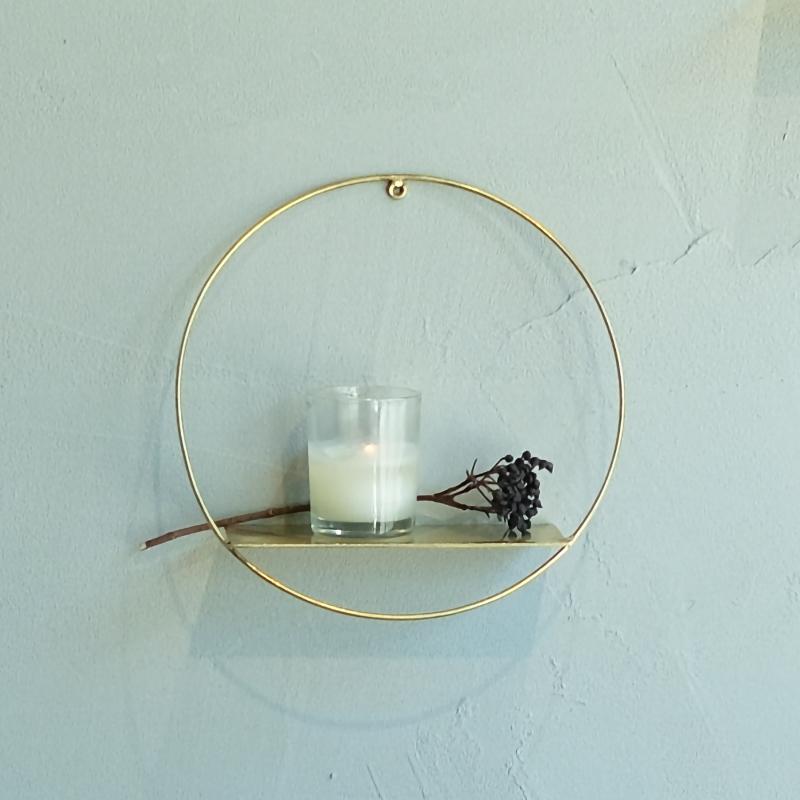 ディスプレイシェルフ 壁掛け PIKE wall brass shelf GLOBE ピケ ウォール ブラスシェルフ グローブ 真鍮 ウエストビレッジトーキョー 4589824364803★ | WEST VILLAGE TOKYO | 02