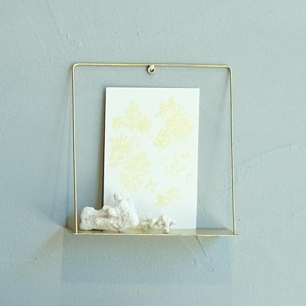 ディスプレイシェルフ 壁掛け PIKE wall brass shelf CUBE ピケ ウォール ブラスシェルフ キューブ 真鍮 ウエストビレッジトーキョー 4589824364827★ | WEST VILLAGE TOKYO | 02