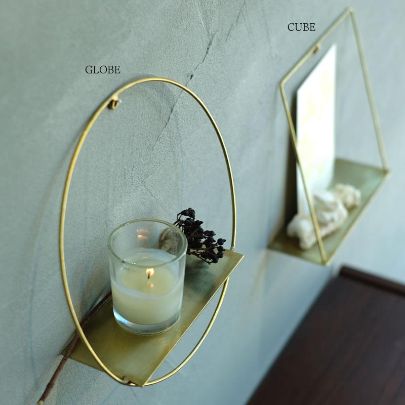 ディスプレイシェルフ 壁掛け PIKE wall brass shelf CUBE ピケ ウォール ブラスシェルフ キューブ 真鍮 ウエストビレッジトーキョー 4589824364827★ | WEST VILLAGE TOKYO | 07