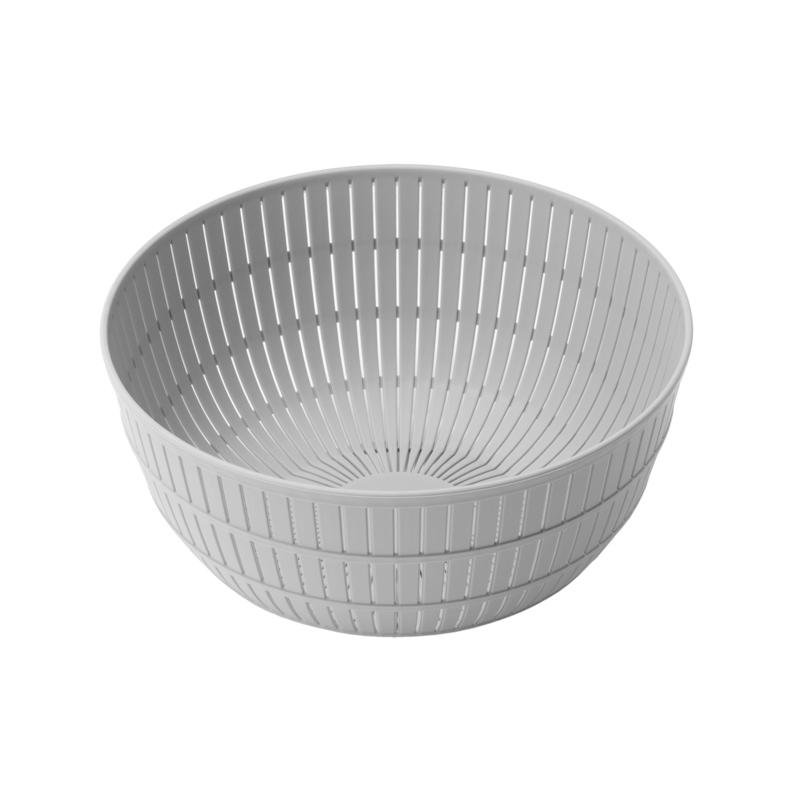 米とぎにも使えるザルとボウル Colander ＆ Bowl グレー ライクイット 4941860122708★｜telaffy｜02