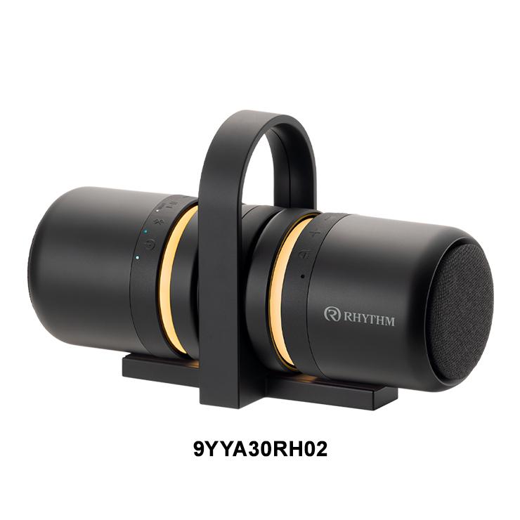 RHYTHM 防水ポータブルシアタースピーカー MAGSPEAKER DUO(ブラック