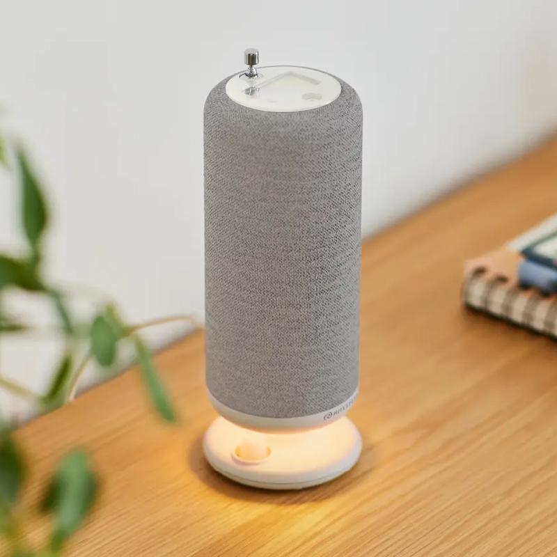 RHYTHM 手回し充電ワイヤレススピーカー CRANKSPEAKER ライトグレー