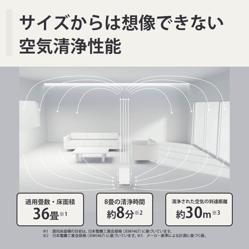 空気清浄機 Silky Wind Clean ライトグレー リズム(Rhythm) 9YYA63RH08★ | RHYTHM（時計） | 10