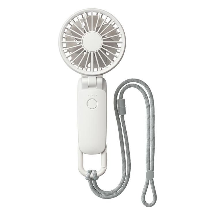 2重反転ハンディファン カラビナ付 Silky Wind Mobile 3.2 (シルキーウインドモバイル3.2) ライトグレー リズム(Rhythm) 9ZF040RH08★ | RHYTHM（時計） | 19