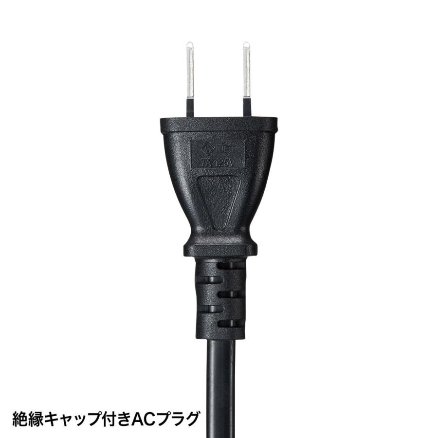 クランプ式USB充電器(TypeC1ポート+USB3ポート・ブラック) SANWA SUPPLY (サンワサプライ) ACA-IP51BK | SANWA SUPPLY | 06