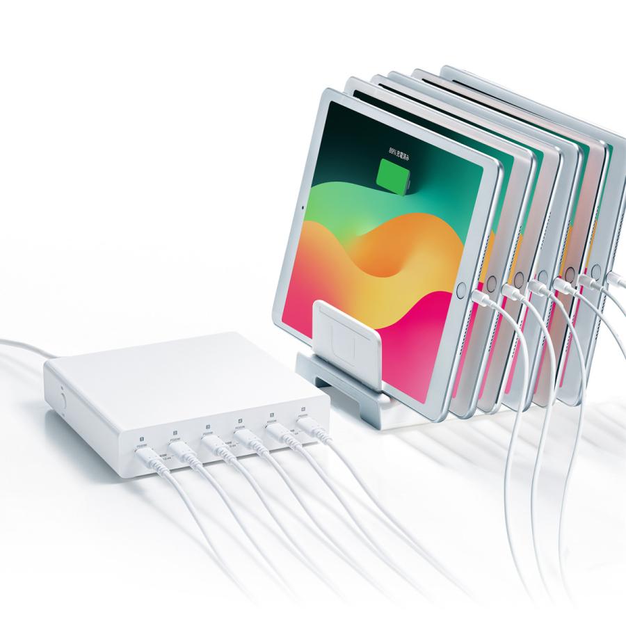 USB PD対応AC充電器(6ポート・合計72W) SANWA SUPPLY (サンワサプライ) ACA-PD98 | SANWA SUPPLY | 01