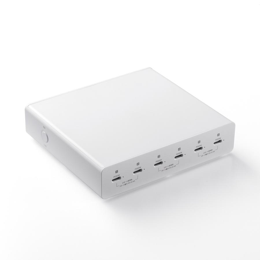 USB PD対応AC充電器(6ポート・合計72W) SANWA SUPPLY (サンワサプライ) ACA-PD98 | SANWA SUPPLY | 09