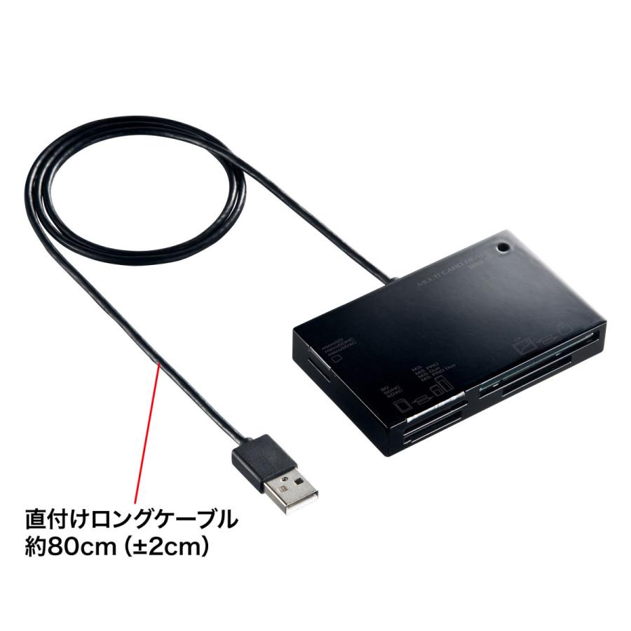 USB2.0 カードリーダー SANWA SUPPLY (サンワサプライ) ADR-ML19BKN｜telaffy｜03