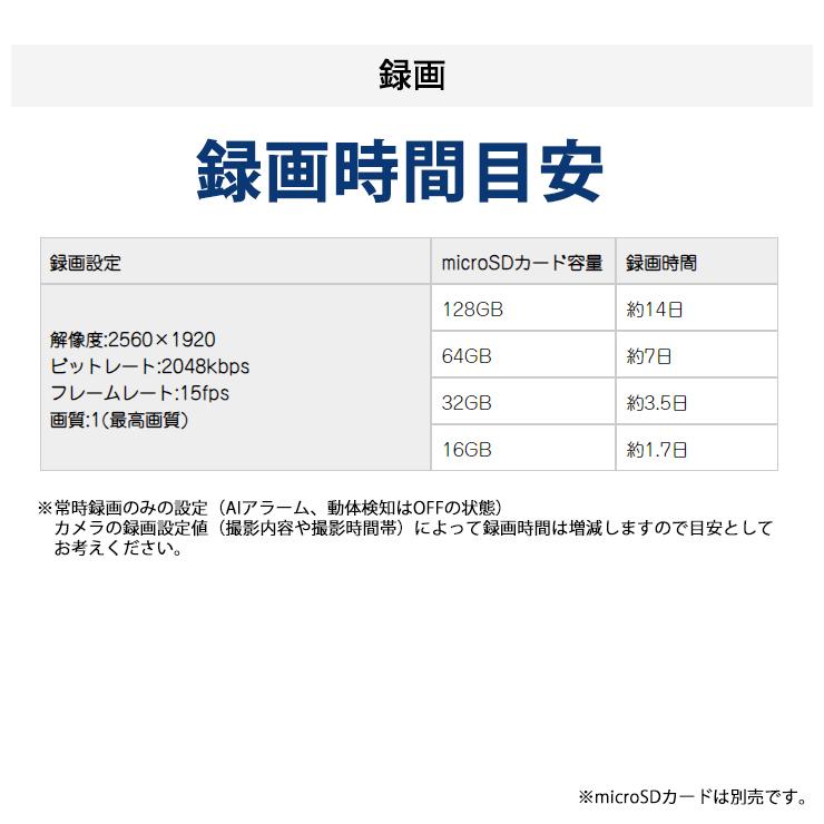 防犯カメラ 500万画素 Wi-Fiカメラ キャロットシステムズ AT-701★ | キャロットシステムズ | 13