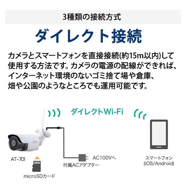 防犯カメラ 500万画素 Wi-Fiカメラ キャロットシステムズ AT-701★ | キャロットシステムズ | 07