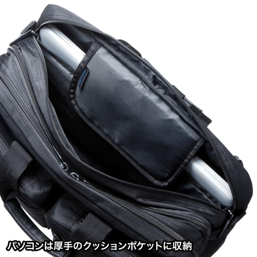 3WAYビジネスバッグ(出張用) SANWA SUPPLY (サンワサプライ) BAG-3WAY21BK｜telaffy｜15