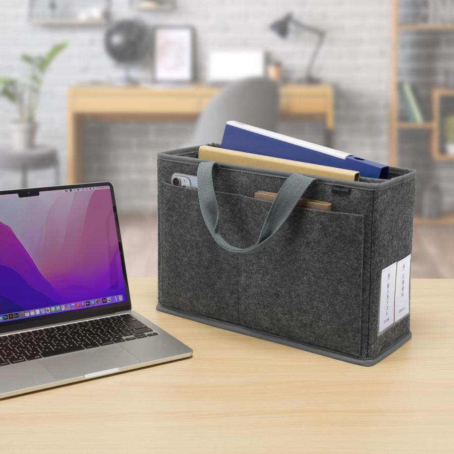 SANWA SUPPLY（サンワサプライ） フェルトBOXバッグ(ブラック) BAG