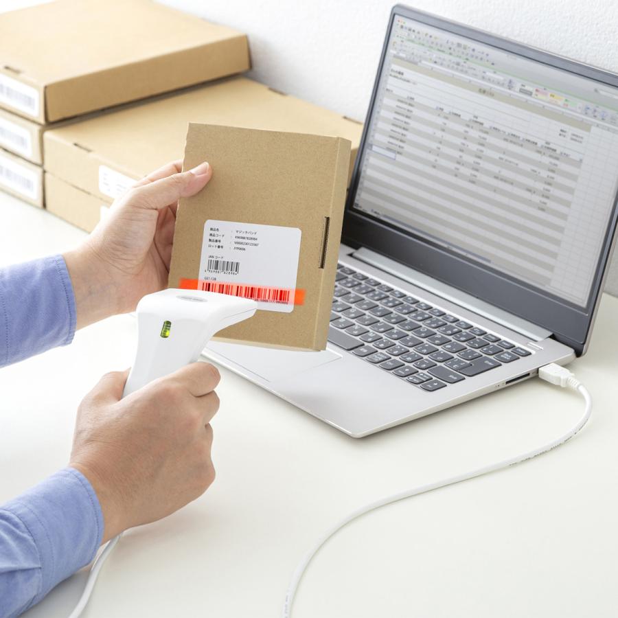 SANWA SUPPLY（サンワサプライ） 1次元タッチ式バーコードリーダー