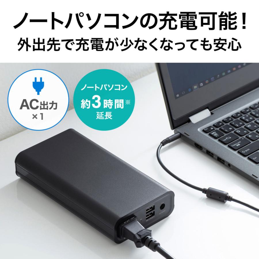 モバイルバッテリー(AC・USB出力対応) SANWA SUPPLY (サンワサプライ) BTL-RDC16_13