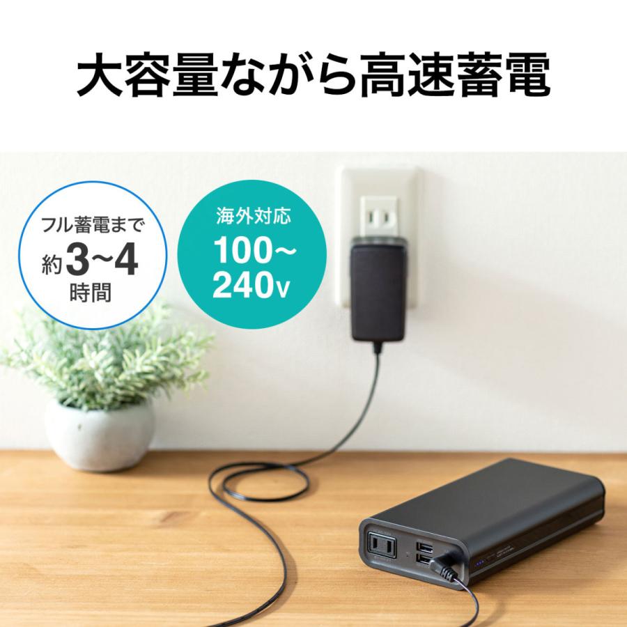SANWA SUPPLY（サンワサプライ） モバイルバッテリー(AC・USB出力対応