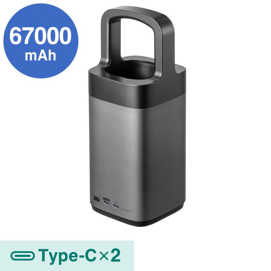 SANWA SUPPLY（サンワサプライ） USB PD対応ハンドル一体型モバイル