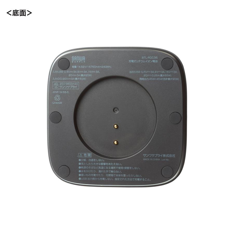 SANWA SUPPLY（サンワサプライ） USB PD対応ハンドル一体型モバイル