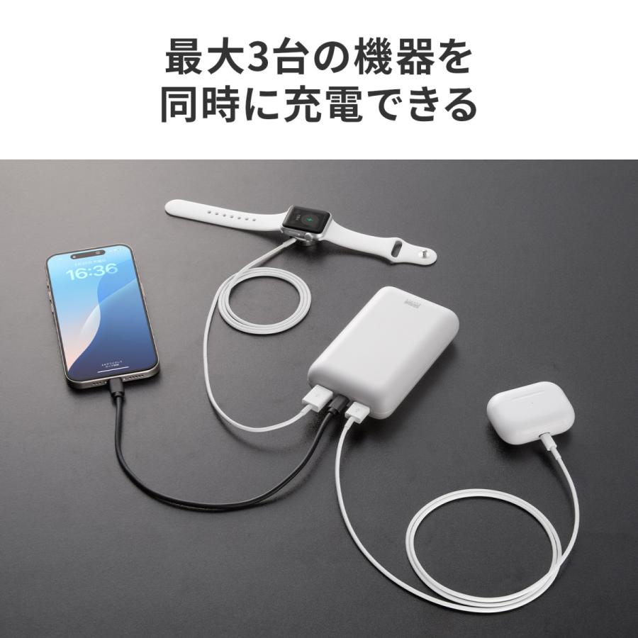 モバイルバッテリー(20000mAh・PD20W) (PSE適合品) SANWA SUPPLY (サンワサプライ) BTL-RDC39 | SANWA SUPPLY | 15