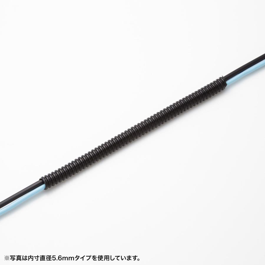 コルゲートチューブ(ブラック・2m巻き・内寸直径10.7mm) SANWA SUPPLY (サンワサプライ) CA-303 | SANWA SUPPLY | 03