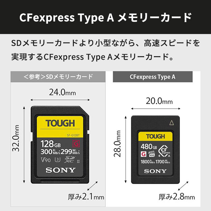 CFexpress Type A メモリーカード CEA-Gシリーズ (480GB)CFexpress 4 SONY (ソニー) CEA-G480T★の画像