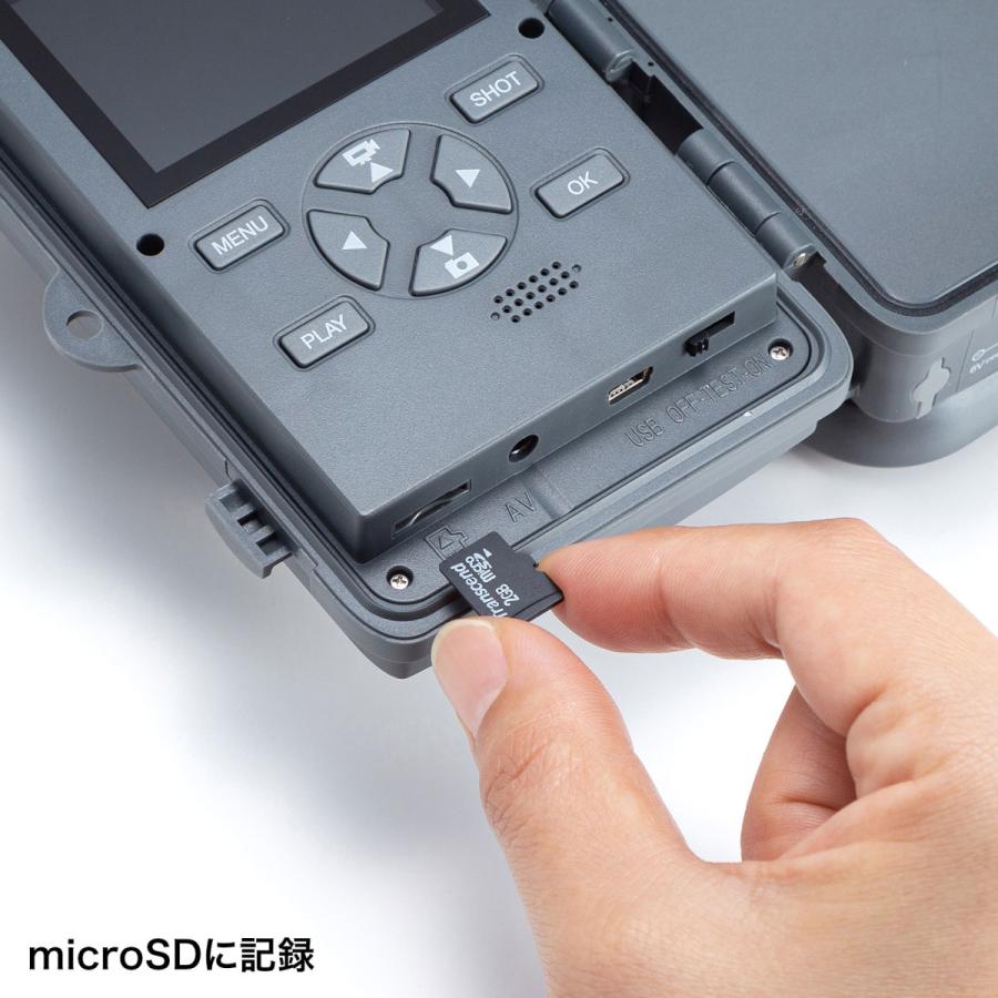 赤外線センサー内蔵セキュリティカメラ SANWA SUPPLY (サンワサプライ) CMS-SC01GY | SANWA SUPPLY | 06