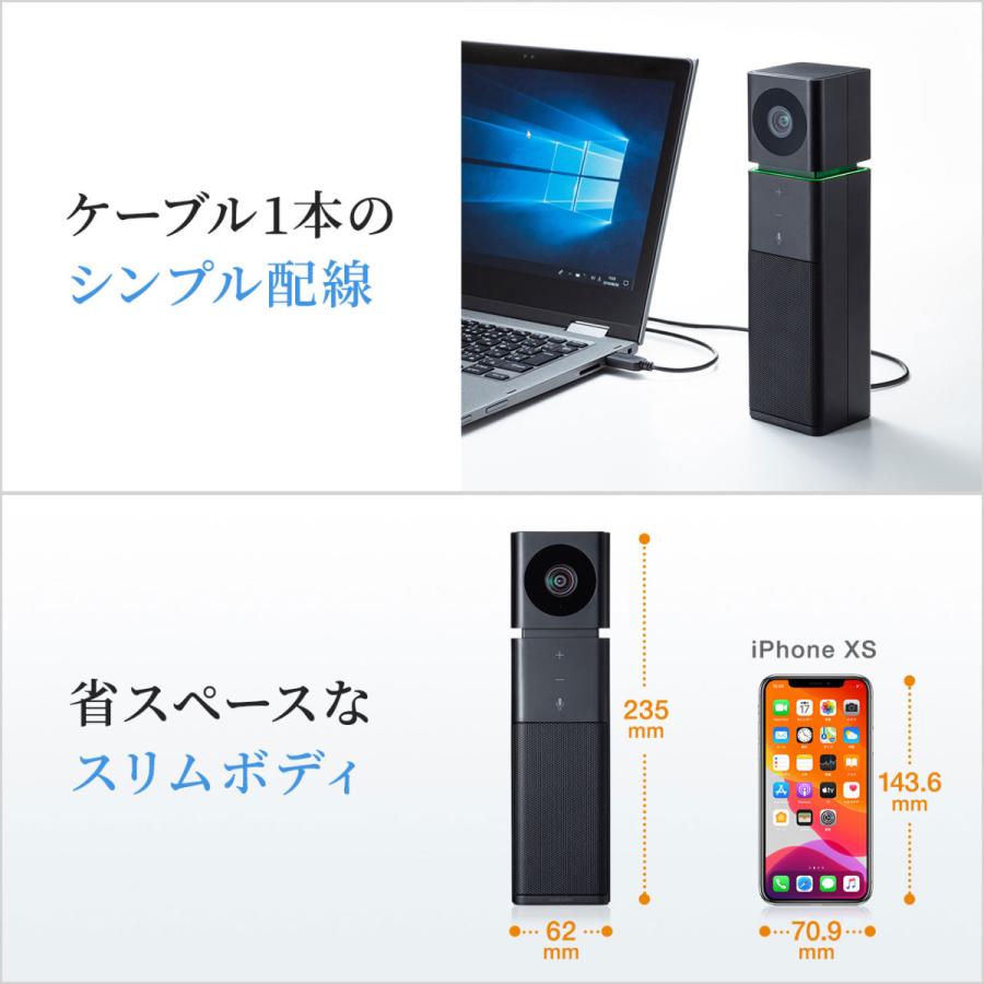 サンワサプライ カメラ内蔵USBスピーカーフォン SANWA SUPPLY（サンワサプライ） カメラ内蔵USBスピーカーフォン
