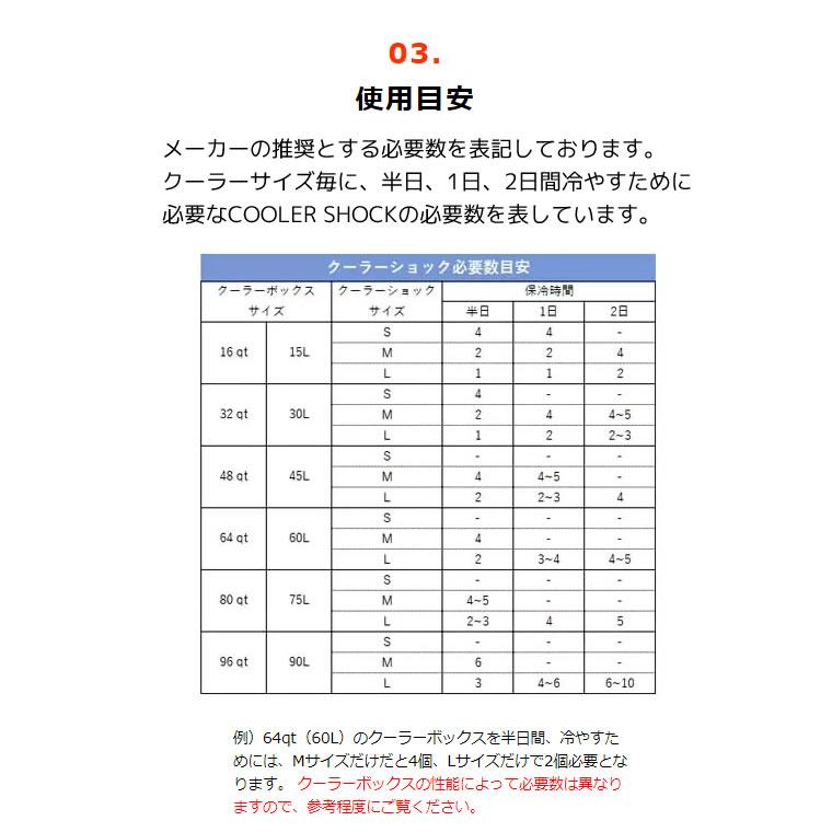 COOLER SHOCK Sサイズ 10Pセット プラス1Pおまけ クーラーショック 保冷剤 保冷 ソフト COOLER SHOCK クーラーショック COOLERSHOCK-S11★_4