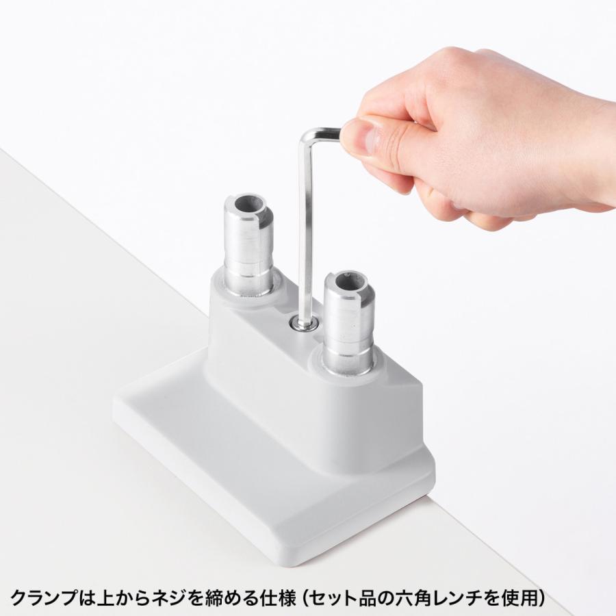 SANWA SUPPLY（サンワサプライ） モニターアーム(デュアル・ガス