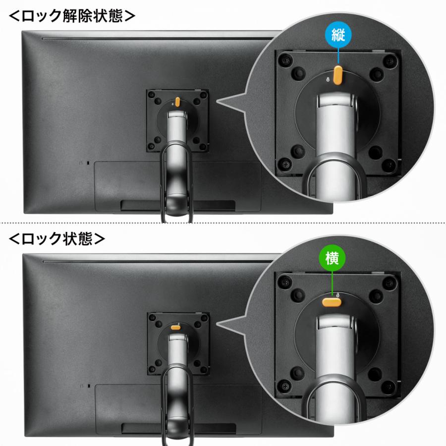 SANWA SUPPLY（サンワサプライ） キャスター付モニタースタンド