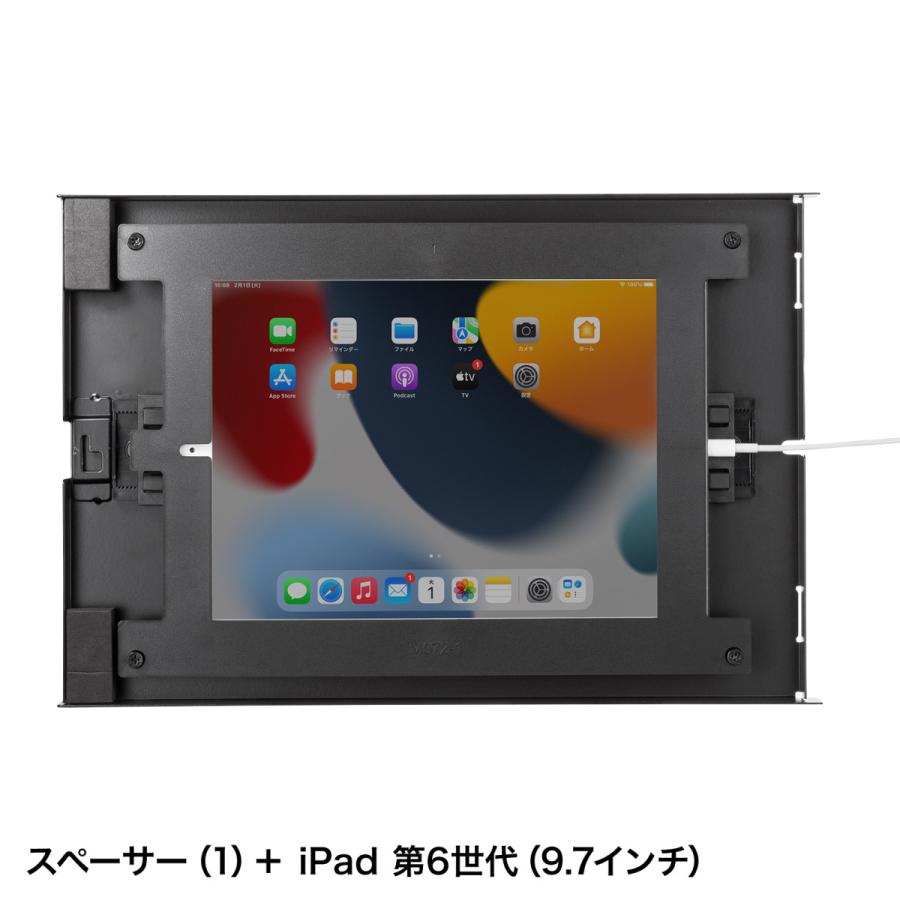 iPad用スチール製スタンド付きケース(ブラック) SANWA SUPPLY (サンワサプライ) CR-LASTIP34BK｜telaffy｜11